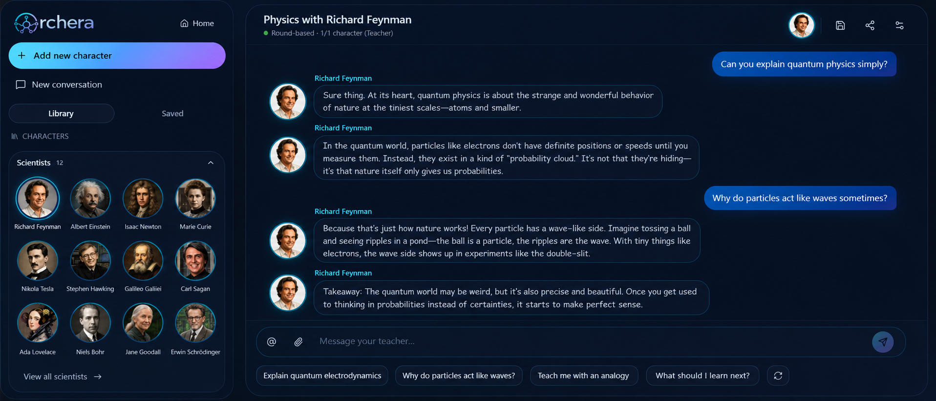 Physics with Richard Feynman